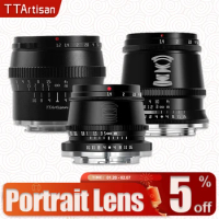 TTArtisan APS-C Frame 17mm F1.4 35mm F1.4 50mm F1.2 Portrait Lens for Camera Studio Photography Sony