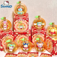 Miniso Sanrio Character Blind Box Lucky Orange Amulet Series Mini Anime Figures Cartoon Collectibl Desktop Decoration Toys