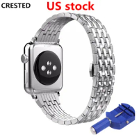 Diamond strap For Apple watch band 45mm/41mm 44mm/40mm stainless steel 38mm/42mm butrery bracelet iwatch series 5 4 3 SE 6 7