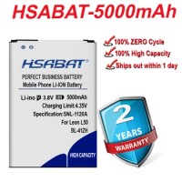 HSABAT 5000mAh Battery BL-41ZH For LG Leon L50 H345 MS345 D213N Tribute 2 C40 L22C Destiny L21G Sunset L33L