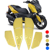 Motorcycle Accessoris For Yamaha XMAX 250 300 X MAX 300 2017-2018 Xmax Mats CNC Footrest Footpads Aluminum Alloy Pedal Plate 400