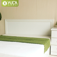 【YUDA 生活美學】純白色素面 雙人5尺 床頭片/床頭板/床片(非床頭箱)