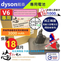 芯霸電池 Dyson 戴森 V6 3000mAh SV09 吸塵器專用電池DC58 DC59 SV03 DC62 DC74 HH08內附好禮(全台製)