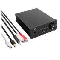 USB DAC Audio Converter Type C To Fiber Coaxial+RCA Audio Computer External Sound Card