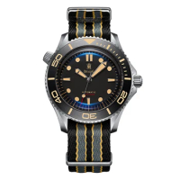 DITALING Men Automatic Watch Diver Titanium Mechanical Wristwatch 30ATM Waterproof Sport C3 Luminous Sapphire Ceramic Bezel