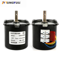 Low Speed Micro AC 220V 60KTYZ Permanent Magnet Synchronous Motor Gear Motor 1 2.5 5 10 15 20 30 50 60 80 110 rpm