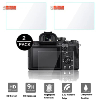 2PCS Tempered Glass for Sony A7 II III A7S A7R IV A99 A9 A6300 A6000 A5000 A6400 RX100 NEX-7/6/5/3N A33 A35 A55 Screen Protector