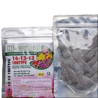 Phân bón hỗn hợp NPK _ phân chì nhật Hi control 14-13-13 180TYPE 20 túi lưới chuyên dùng cho hoa pho