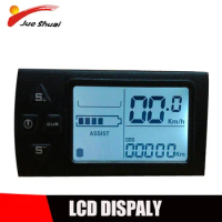LCD Display for Electric Bike E-Bike Computer Manual Control Panel Bicycle Speedometer for E BIKE Conversion Kit 24V 36V, 48V