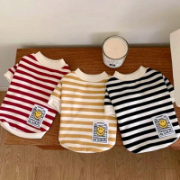 Teddy Fashion Summer Clothes Than Bear Pullover Small Dog Vest Pet Dog Clothes Striped T-shirt Pet Supplies