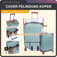 Sarung Pelindung Koper Luggage Suitcase Cover Plastik Koper Transparan 20 22 24 26 28 inch