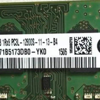 For 4GB 1600 1Rx8 PC3L-12800S DDR3L M471B5173DBO-YKO