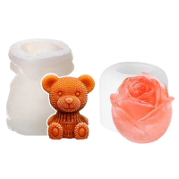 【指選好物】小熊冰塊模具系列-小款(矽膠模具/矽膠模具/製冰盒/肥皂模具/製冰器/冰塊盒)