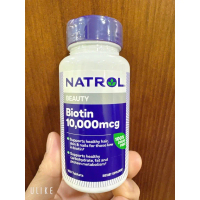 (Mẫu Mới) Viên Uống Natrol Biotin 10000 Mcg hộp 100 Viên, hàng Mỹ ( Biotin Mỹ )