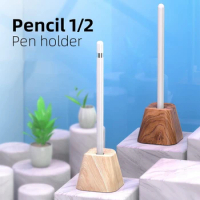 Pencil Holder Compatible with Pencil (1St and 2Nd Gen),Wooden Pencil Case.Apple Pencil Stand.Pencil Protect Case