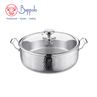 Buffalo 70328S PRO COOK II 316不銹鋼五層錘紋萬用鍋連玻璃蓋 28cm / 5.3L 香港行貨