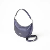 Tas COACH ARIA METALLIC NAVY HOBO BAG WITH LS 100% ORIGINAL 29X7X14CM