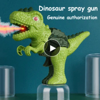 Children Electric Spray Dinosaur Spray Gun Net Red Tyrannosaurus Three Horned Dragon Animal Baby 2 Years Old Boys And Girls Toys