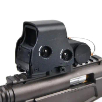 HD558 Tactical Holographic Sight Red Green Dot Sight Reflex Compact Riflescope Hunting Accessories with 20mm Rail Mount