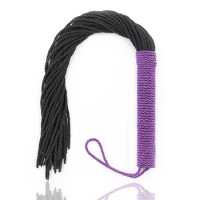 48CM Premium Nylon Hemp Rope Whip for Horse Training Crop WhipTop Horse Riding Equestrian Equestrianism Horse Crop with Strap