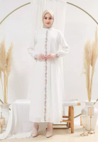 EPC Eddy P Chandra EPC Gamis Keira - Broken White - Embroidery Collection