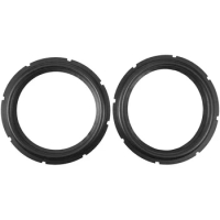 10Inch Perforated Rubber Speaker Foam Edge Subwoofer Surround Rings Replacement Parts for Speaker Repair(Black)(2Pcs)