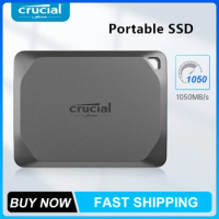 Crucial Portable SSD X9 Pro PSSD 1TB 2TB 4TB for Mac Read up to 1050MB/s and Write Mac Ready USB 3.2