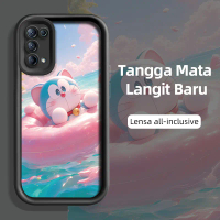 Casing Hp Untuk OPPO Reno 5 OPPO Reno 5K Case Hp Pola Kucing Biru Lucu Cesing Ponsel Silikon lembut 