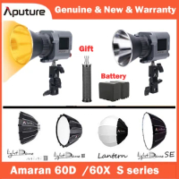 Aputure Amaran 60x S 60D S series Studio LED Video Light Bi-color 2700K-6500k 80W Portable Outdoor Lighting Spotlight