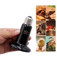 220V Pet Heating Lamp Ceramic Far Infrared Pet Heating Lamp Light Bulb Pet Brooder Chickens Reptile Lamp 25W 50W 75W 100W