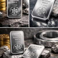 Heraeus Edelmetalle Hanau 1 oz silver bar