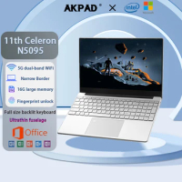 2024 Intel Celeron N5095 Windows 10 11 Ram 16GB Rom 256GB 512GB 1TB 2TB SSD Computer 2.4G/5.0G Wifi Bluetooth Gaming Laptop