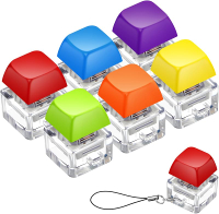 Taiyin 6 Pcs Keyboard Fidget Toy Fidget Clicker Keyboard Decompression Toys Button Stress Relief Gi