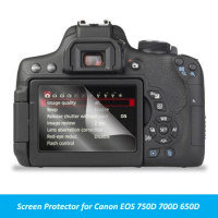 2x Clear LCD Screen Protector Cover Shield Film Skin for Canon 750D 700D 650D Camera Accessories