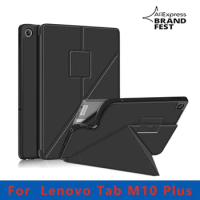 For Lenovo Tab M10 Plus TB-125F/TB-128F 10.6 inch CaseMagnetic Folding Stand Tablet Cover for lenovo tab m10 10.1 fhd Case
