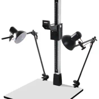 Books archives documents still life photography stand 1070 with rotatable fill light set