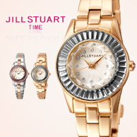JILL STUART都會時尚新女性金屬腕錶 方晶鋯石玫瑰金手錶 柒彩年代【NE1017】原廠公司貨