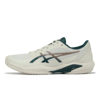 Asics 網球鞋 Solution Swift FF 2 男鞋 米白 綠 法網 輕量 緩衝 運動鞋 亞瑟士 1041A466200