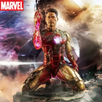 Marval Avengers Endgame 1/6 Glowing Statue Mk85 Iron Man Action Figure In Stock Anime Action Collection Toys Model Gift