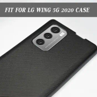 Carbon Fiber Pattern Case Leather Hard Shell Shockproof For LG mobile Wing Case Smartphone Protect phone case Suitable lgwing