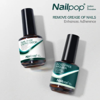 NAILPOP Nail-Primers And Nail Prep Dehydrator Set 15ML Nail Polisg Soak Off Base Primer Gel First Nails Gel for Manicure Tools
