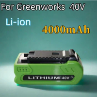 40V 4000mah Rechargeable Lithium Battery for Greenworks 29462 29472 29282G-Max Gmax LawnmoWer Power Tools