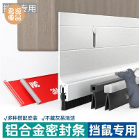 密封條 門底密封條 鋁合金門底密封條擋老鼠擋鼠板防蟲門擋防鼠門縫底部縫隙擋條防風