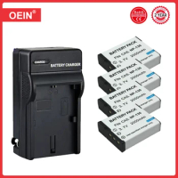 4Pcs 2000mAh for CASIO EX-10 100 H30 H35 ZR2000 ZR3600 ZR3500 ZR3700 ZR5500 ZR400 camera NP-130 130A Charger Battery