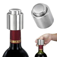Stainless Steel Wine Bottle Stopper Vacuum Red Wine Bottle Cover Sealer Fresh Keeper Bar Tools Barware Kitchen Accessory