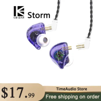 KBEAR Storm Single Dynamic Driver In-ear Monitor 2Pin Wired Earphone HiFi Headphone Jazz Pop Music Headset Sports Fashion Earbud