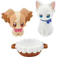 【BANDAI 萬代】美妙寵物光之美少女 小麥&小雪公仔(熱門 卡通)