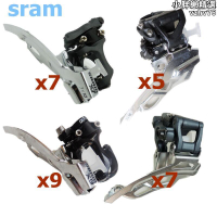 【限時優惠】SRAM速聯X4X5X7X9平推下擺前變速器 8速9速10速登山自行車35m前撥