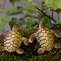A HOT  1pc Mini Sea Turtle Model Resin Ornaments Aquarium Fish Tank Home Landscape Decoration Access