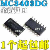 5pcs original MC3403DR2G Op-amp IC chips SOP14 MC3403DG Op-amp IC chip, four-way operational amplifier, SOP - 16 feet